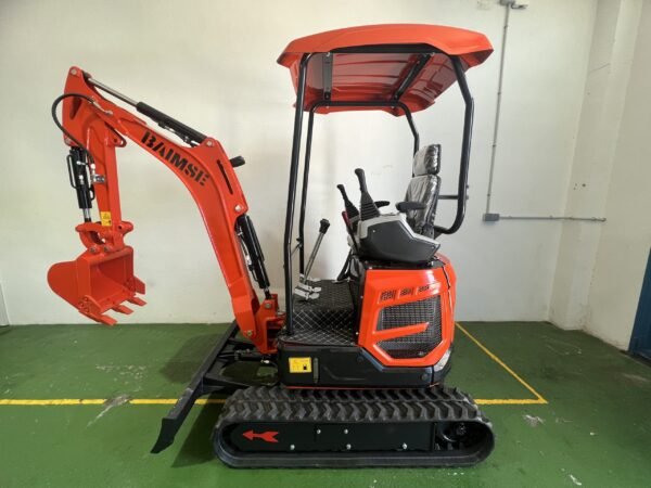 Mini-pelle rotative BAIMSE – 1,8 t – Moteur Kubota 3 cylindres